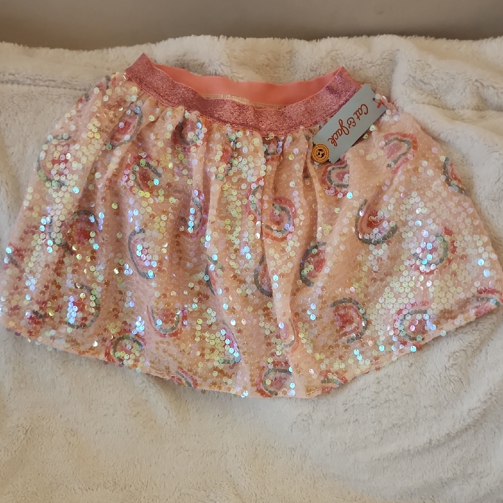 Cat & Jack Pink Sequin Skirt